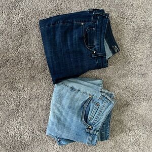 Seven7 Women's Jeans in Indigo and Sky Blue